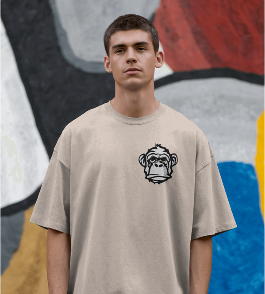 Moral monkeys Oversize Printed T shirt